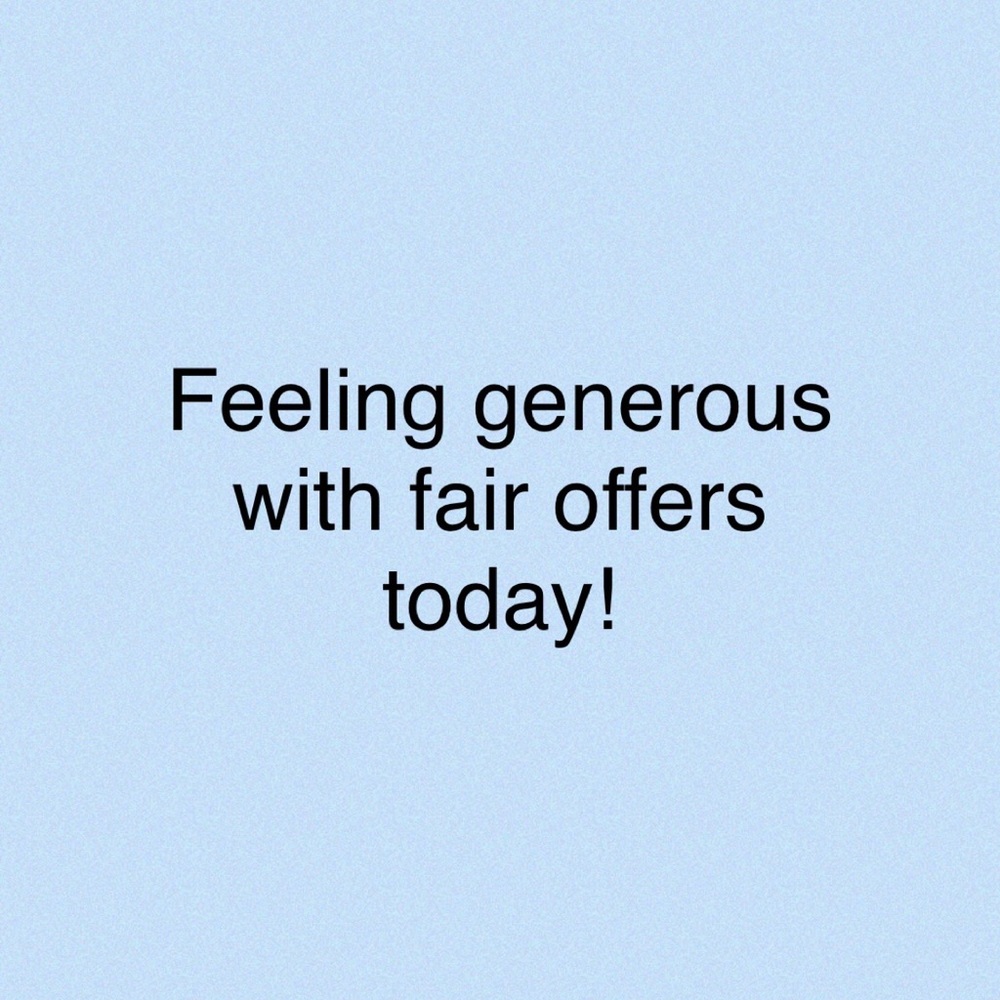 Time to make an offer!